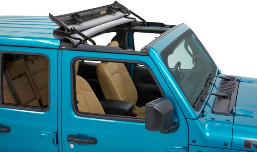 Bestop Sunrider for Hardtop - Jeep '20-Current Gladiator / '18-Current Wrangler JL (Black Diamond)