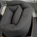 MAXYOYO Japanese Floor Mattress Futon Mattress, 4" Thicken Tatami Mat Sleeping Pad Foldable Roll Up Mat Boys Girls Dormitory Pad Kids Floor Lounger Pillow Bed, Black, King