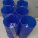 12 x Plastic Wine Goblets Blue