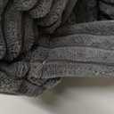 6" Washable Floor Pillow Cushion for Adults, Meditation Cushion Pillow, Large Square Floor Sitting, Removable Tufted Corduroy Cover, for Tatami Living Room or Yoga, 22x22 Inch, 2Pack, Machine Washable (Square Dark Grey)