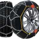 232605 Adjustable Snow Tire Chains for Light Truck, SUV, Cars, Pickups, 2 Pack Anti-slip Snow Chains for Pickup Trucks Winter Tire Chains 225 235 255 265 275 - Series 232605