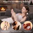 4D Wireless Neck Shoulder Massager, Bionic Hands Deep Tissue Massage, Portable Electric Kneading Shiatsu Back Massager, 3 Relax Massage Modes, for Body Relief, Gifts