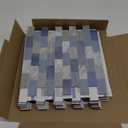 VAOVI Peel and Stick Backsplash Tile for Kitchen Subway Self Adhesive Bathroom Wall Stickers (10sheets,Blue Gray)
