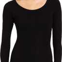 Capezio Womens Cotton Classic Long Sleeve Leotard (Small, Black)