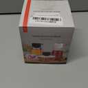 Mason Jar Vacuum Sealer Kit,Auto Stop jar vacuum sealer for mason jars,Portable kitchen Food Storage and Canning,Includes 20 Jar Lids,with Led Screen (Black)