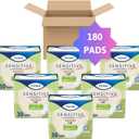 Tena Sensitive Care Female Incontinent Pad Regular Length 9" L 54358, 180 Ct