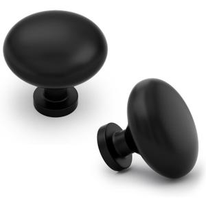 10Pack Black Cabinet Knobs Dresser Drawer Knob for Kitchen Cabinets Hardware, Single Hole