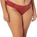 Amazon Essentials Womens Classic Bikini Swimsuit Bottom (Medium, Brick Red)