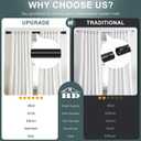 Black Curtain Rods for Windows 66 to 120 Inch(5.5-10ft),1 Inch Diameter Heavy Duty Curtain Rods,Modern Adjustable Curtain Rod,Cylindrical End Cap Drapery Rods,Window Curtains Rod 36-120",Matte Black