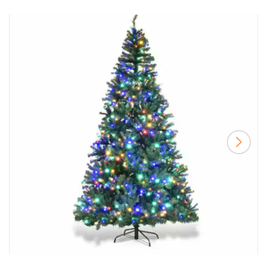 8 ft. Pre-Lit LED Premium Hinged Artificial Christmas Tree with 750 LED Lights and Stand
