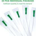 Nuanchu PVC Replacement Tubings Supplies Tubes Kit Clear Replacements Hose with Flexible Rounded End for Smooth Insert(16 FR,30 Pieces)