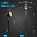 SUNVIE LED Low Voltage Landscape Lighting 12V Landscape Lighting Kit with Connectors, Low Voltage Pathway Lights with Spotlights Aluminum Pathway Lights Wired Waterproof for Patio Yard Garden, 12 Pack