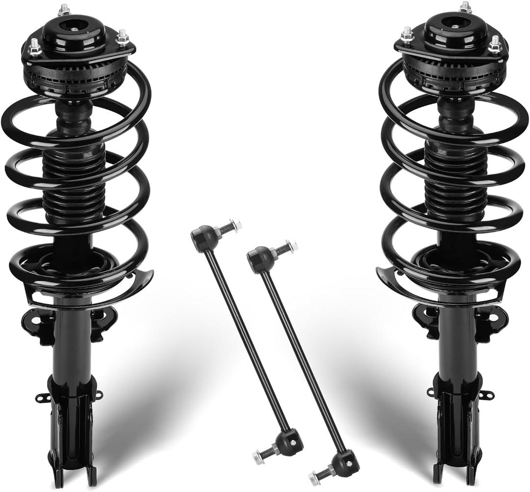 Front Struts Assembly Shock & Sway Bars End Links Fit for 2008-2016 Chrysler Town & Country(Excludes Li, S), 2008-2019 for Dodge Grand Caravan (Excludes R/T, GT), Replace for 171128L K7258 (4Pcs）