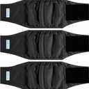 Paw Legend Washable Dog Belly Band Wrap Diapers for Male Dog | High Absorbing Puppy & Doggy Diapers Male (3 Pack,Black,Black,Black,Large)