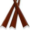 6 Pcs 49" Wall Corner Protector Trim, Walnut Wood Grain Edge Strip for Door and Window Frames Mirror Trim Backsplash Tile Edge (Walnut)
