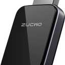ZUCWO 2-in-1 Mini Wireless CarPlay Adapter for iOS Android Auto Plug and Play Low Latency Portable Carplay Adapter Converts Wired to Wireless CarPlay for iOS10+/Android 11+, Gray