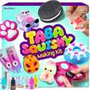 Taba Squishy Making Kit for Kids - Kids Crafts - 6 7 8 9 10 11 12 Year Old Girl Birthday Gift - Easter Gifts - Squishies Craft Kits - Arts and Crafts for Kid for 8-12 - Toys for Girls Ages 5-7