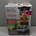 BLACK+DECKER PowerCrush Multi-Function Blender with 6-Cup Glass Jar, 4 Speed Settings, Silver