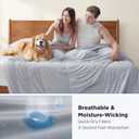 Bedsure Cooling Comforter King Size - Cooling Blankets for Hot Sleepers, Lightweight Comforter for Summer with Dual-Sided Cool Tech, Soft Breathable Cold Blanket for Sleeping, Grey, 102x90 Inches