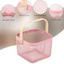 6 Pcs Metal Mesh Basket with Handle, Warm Garden Basket for Fall