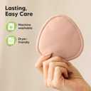 4-Pack Organic Nursing Pads - Washable Breast Pads for Breastfeeding, Nursing Bra Nipple Pads for Breastfeeding, Pumping Bra Reusable Breast Pads, Maternity Breastfeeding Bra Pads (Neutrals, M 3.9") (Medium 3.9")