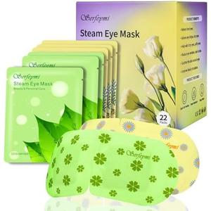 Serfeymi Pack of 10 Steam Eye Masks Relieve Eye Fatigue, Hot Compress Self Heating Warm Eye Mask, Disposable Eye SPA Heated Eye Mask for Dry Eyes Dark Circles Tired Eyes -Lavender(5PCS)+ Chamomile(5PCS)