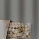 2Pcs Hanging Photo Display with Clips, Boho Wooden Bead Garland Collage Picture Frame Wall Decor, Photo String with 10 Clips for Bedroom Room Dorm Cubicle Decor, Christmas Teen Girls Gifts (Brown)