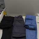 Mumucove 3 Pcs Womens Workout Leggings Tie Dye High Waisted Yoga Pants Seamless Scrunch Butt Lifting Compression Tights(Black, Dark Gray, Dark Blue, Large)