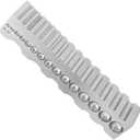 Jewelry Metal Silver Copper Iron Shaping Tool - Hardened Steel Forming Block with 17 Round Spheres, 17 Half-Round Grooves, 3 V-Shape Slots & 5 Oval Depressions, Replacement for #0407-69290