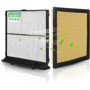 Engine & Cabin Air Filter Set for Subaru Forester 2.5L 2024 2023 2022 2021 2020 2019 Air filter for Car Replacement 72880-FL000 16546AA16A Automotive Accessories-2 Pack