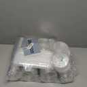 [100 SETS] 32 oz Cups with lids, Plastic cups with lids and straws, iced coffee cup, suitable for takeout iced coffee cold drinks, smoothies, juices, parfaits, Frappuccinos, and milkshakes.