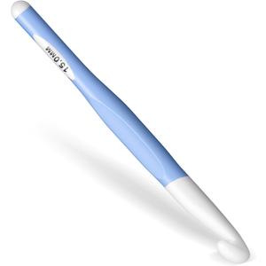 Crochet Hook P, 15mm Crochet Hook Size P with Ergonomic Handle for Chunky Yarn, Scarf, DIY, Wool Products (Blue)