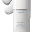 LANEIGE Cream Skin Toner & Moisturizer: Lightweight Refillable Korean Milky Toner with Ceramide & Peptide for Hydration, Firming, & Barrier Support