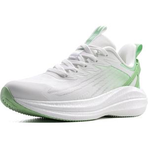 OUTJET Women's Running Shoes Lightweight Cushioned Sneakers for Walking, Jogging, Travel, Gym – Breathable Mesh, Soft Sole, Stylish Fit Green, 6.5 US