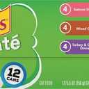 Friskies Wet Cat Food, Friskies Pate, 3-Flavor Variety Pack, 5.5-Ounce Can, Pack of 12 (EXP 12/01/26)