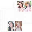 Baskiss 4 Pocket Pages 120 Single Sided Pockets 3.5x2.4, 30 Pack Heavyweight Sheet Protectors Sleeves Fits A5 Binder for 3 inch Polaroid Kpop Album MD Photo