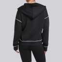 2026 Spring Hoodies Sweatshirts for Women, Long Sleeve Half Zip Pullover Comfrt Hoodie (Black, S)