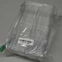 Isaac Jacobs Divided Clear Plastic Organizer (10.88" x 6.63" x 3.75") w/Hinged Lid & Removable Dividers, Stackable Box for Tea Bags, Office Supplies, Cosmetics, BPA-Free, Food Safe Pantry Container