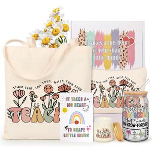 Tecanne Teacher Appreciation Gifts, Teacher Gifts for Women, Back to School Gifts, End of The Year Thank You Teacher Gift Box, Christmas Baskets Gifts for Teachers
