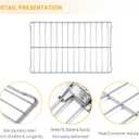 Allstare DE75-00083A Microwave Rack Replacement for Samsung Microwave Parts 304 Stainless Steel Baking Cooking Rack 20" x 12.5" ME18H704SFS ME21R7051SS Samsung Microwave Oven Shelf Metal Wire Rack 1Pc