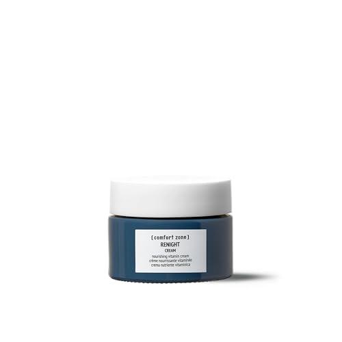 [ comfort zone ] Renight Nourishing Vitamin Cream, Night Treatment, Hydrates, Relaxes, Clean Beauty, Certified Organic Goji Berry, Hydrolyzed Tomato, All Skin Types, Travel Mini, 1.01 Fl Oz