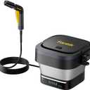 Fanttik NB10 Fold Cordless Electric Pressure Washer, Foldable Sprayer Washer w/3.2gal Tank, HD LED Display, 5-in-1 Nozzle, Max 220PSI, with Camping Light, Type-C Charging, for Patio, Camping