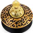 TERSCHELLING Frankincense Resin Incense Burner, Bakhoor Incense Burner, Portable Charcoal Incense Burner - For Office and Home Decor (With Lid)