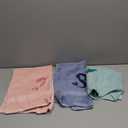 Pack of 3 Coastal Mermaid Hand Towels for Bathroom 100% Cotton Embroidered Beach Bathroom Towels 13.78 x 29.53 Inch Soft Absorbent (Pink Green Blue, Mermaid)