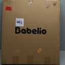 Babelio 26-43" No Bottom Bar Baby Gate for Babies, Elders and Pets, Mesh Gate with Large Walk Thru Door, One-Handed Open, Auto-Closing, Hardware Mount Safety Gate for Stairs and Doorways, Black