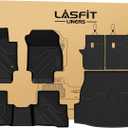 LASFIT Floor Mats&Trunk Mat Fit for Toyota RAV4 2019-2025 (Only Fit Hybrid) All Weather TPE Mats Custom Fit Floor Liner for Toyota RAV 4 1st and 2nd Row Full Set Car Mats and Cargo Liner, Black