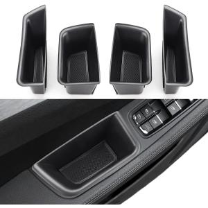 MARCHFA Car Door Tray Organizer Compatible for 2015-2022 2023 2024 Porsche Macan Accessories Interior Car Door Handle Insert Pocket Storage Box