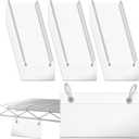 200 Pcs Plastic Wire Shelf Label Holder, 4" x 2.2" Clear Wire Rack Labels, Retail Price Label with Double Snap Lock Closure, Reusable Basket Labels Clips for Storage Bins, Market, Retail Shop, Pantry