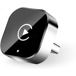 Wireless CarPlay Adapter, 2-in-1 Mini CarPlay & Android Auto Wireless Adapter, Plug & Play, Auto Connect, Car Accessories, Car Play Dongle Compatible with iPhone & Android (Black)