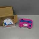 IDAODAN Electric Balloon Pump, Portable Electric Balloon Blower Machine Balloon Air Pump Dual Nozzle Rose Red 110V 600W Balloon Inflator for Party Decorations, Red